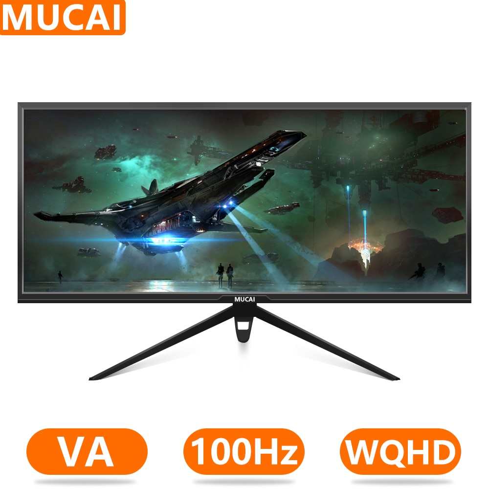 MUCAI WQHD ũž 21:9 ̵ ÷, LED  ܼ ǻ ȭ,  , DP, 3440*1440, 34 ġ , 100Hz